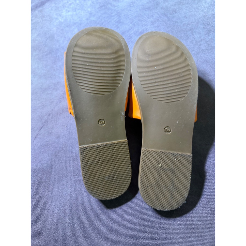 Palms Cara Orange Slide Sandals Womens Size 10M Flat Slip On 177255 - Picture 6 of 6
